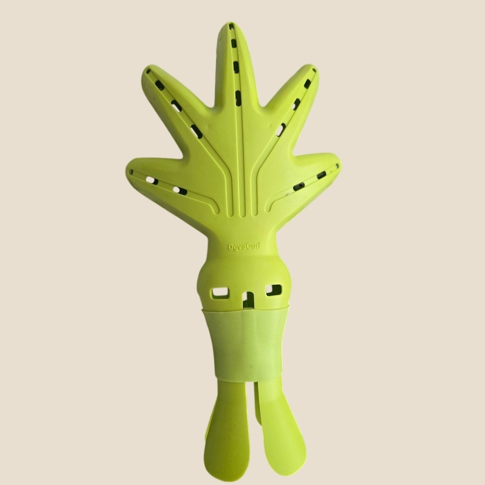 DevaCurl DevaFuser Universal Hair Diffuser Attachment Lime Green Hand Shaped